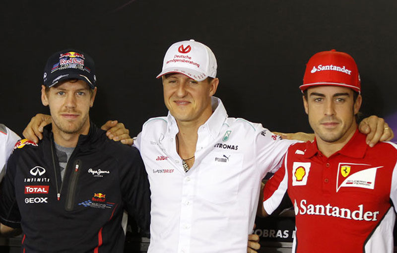 Alonso şi Vettel: &quot;A fost un privilegiu să concurăm alături de Schumacher&quot; - Poza 1