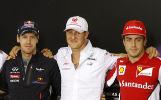 Alonso şi Vettel: "A fost un privilegiu să concurăm alături de Schumacher"