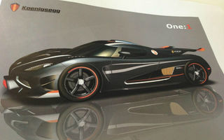 Koenigsegg va construi doar cinci unităţi ale supercarului One:1