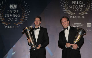 Vettel şi Red Bull, premiaţi la Gala FIA 2012