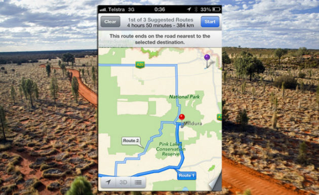 Poliţia din Australia avertizează şoferii: &quot;Nu vă bazaţi pe indicaţiile Apple Maps&quot; - Poza 1