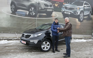 Kia Romauto i-a făcut cadou lui Mihai Leu un Sportage