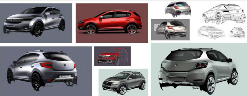 Imagini inedite: cum ar fi putut arăta noile Dacia Sandero şi Logan? - Poza 2