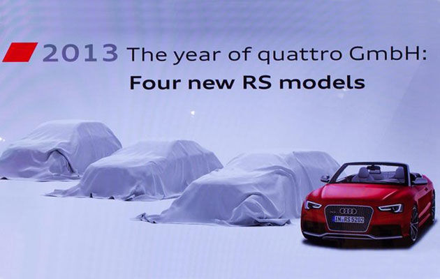 Audi pregăteşte două noi modele RS în 2013 - Poza 1