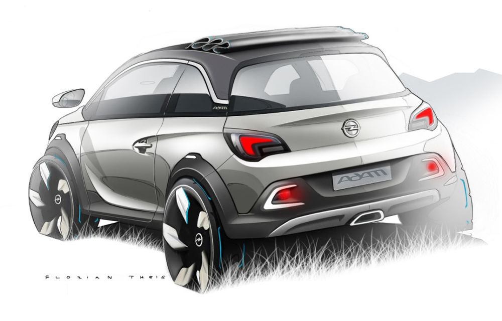 Opel Adam Rocks, conceptul unui crossover mini al germanilor, debutează la Geneva - Poza 3