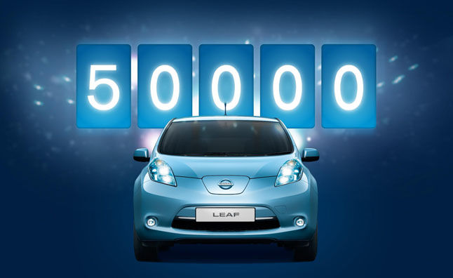 Nissan Leaf - modelul s-a vândut deja în 50.000 de exemplare - Poza 1