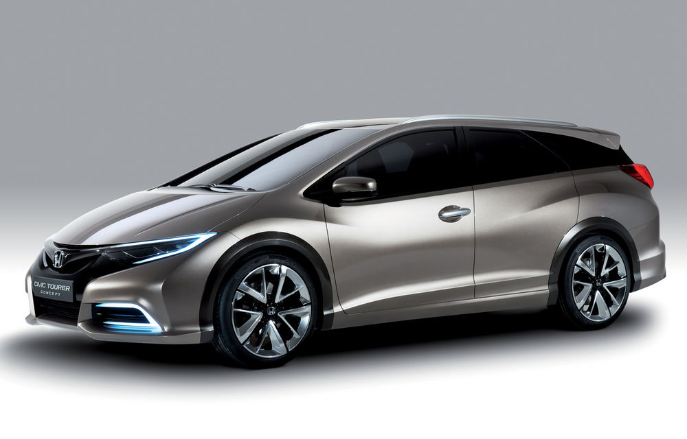 Honda Civic Tourer Concept anunţă versiunea de serie a break-ului compact japonez - Poza 1