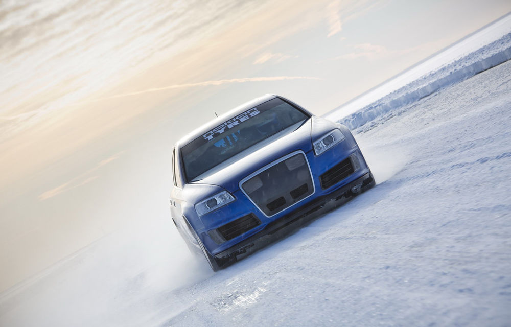 Nokian a doborât recordul de viteză pe gheaţă atingând 336 km/oră cu un Audi RS6 - Poza 7