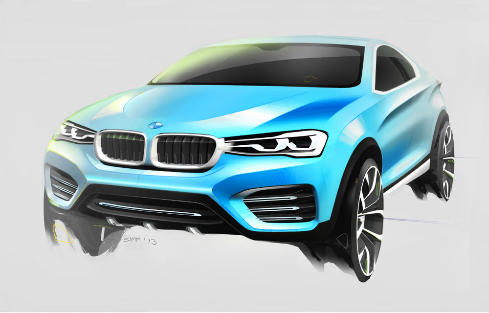 BMW X4 Concept: fotografiile oficiale cu fratele mai mic al lui X6 - Poza 6