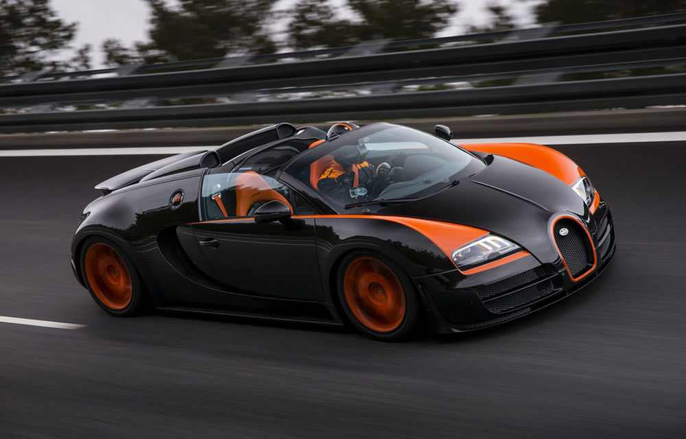 Bugatti Veyron Grand Sport Vitesse este cea mai rapidă decapotabilă din lume: 408 km/h - Poza 1