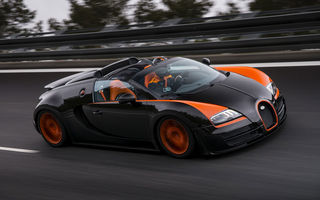 Bugatti Veyron Grand Sport Vitesse este cea mai rapidă decapotabilă din lume: 408 km/h