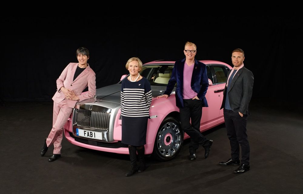 Un Rolls Royce Ghost de culoare roz luptă împotriva cancerului la sân - Poza 2