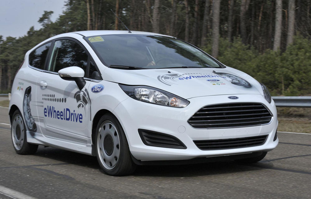 Ford Fiesta eWheelDrive - prototipul unui automobil propulsat de motoare electrice amplasate în roți - Poza 2