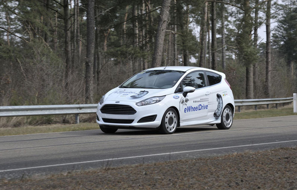 Ford Fiesta eWheelDrive - prototipul unui automobil propulsat de motoare electrice amplasate în roți - Poza 4