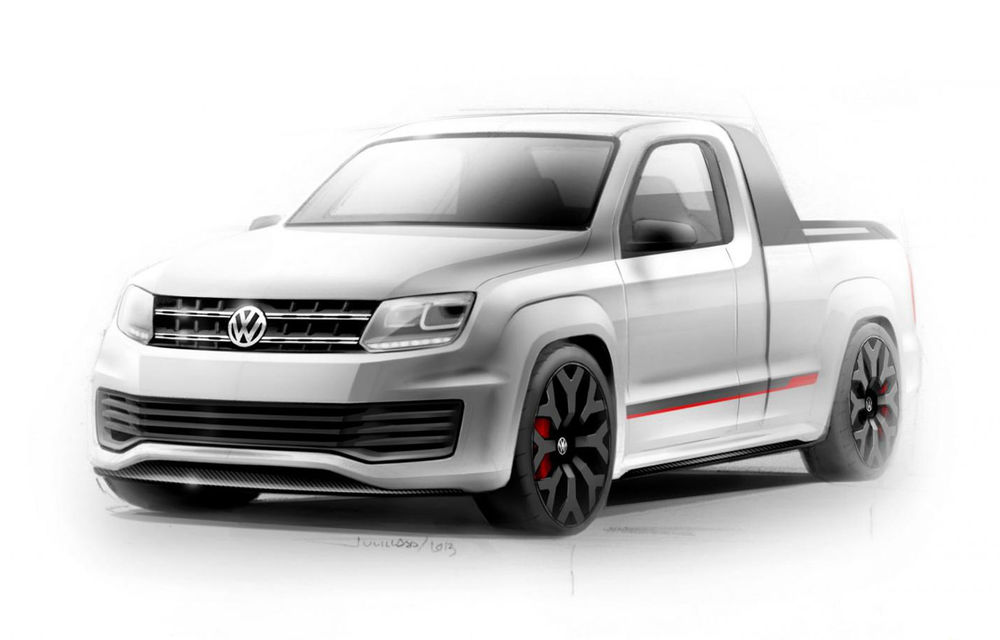 VW Amarok R-Style Concept: pick-up cu alură de atlet - Poza 2