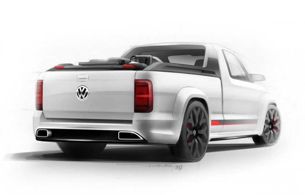 VW Amarok R-Style Concept: pick-up cu alură de atlet - Poza 3