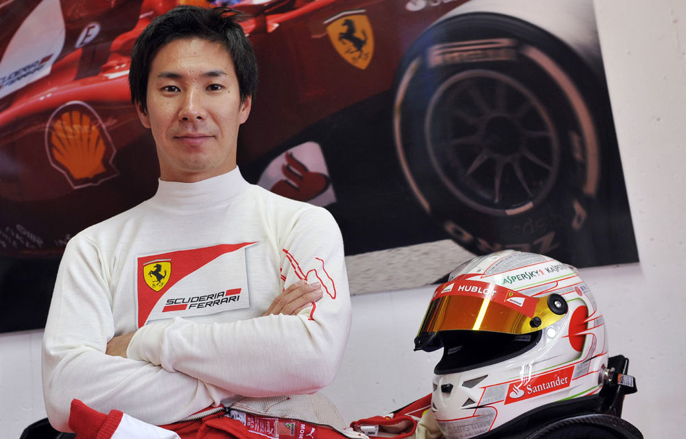 Kobayashi a testat pentru prima oară un monopost Ferrari - Poza 5