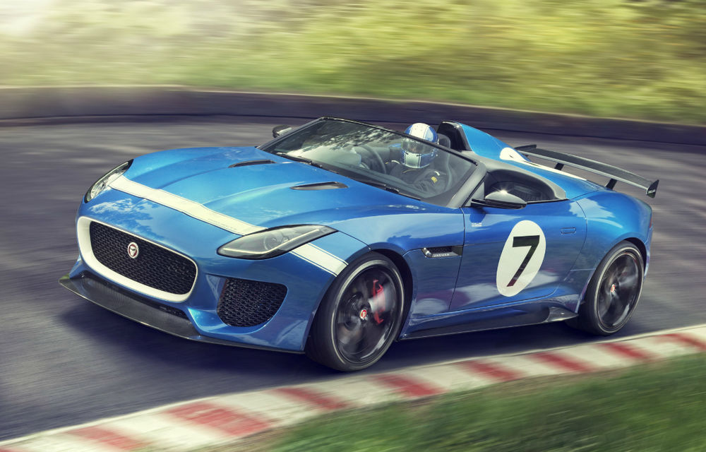 Jaguar Project 7 Concept, roadsterul care celebrează victoriile englezilor la Le Mans - Poza 1