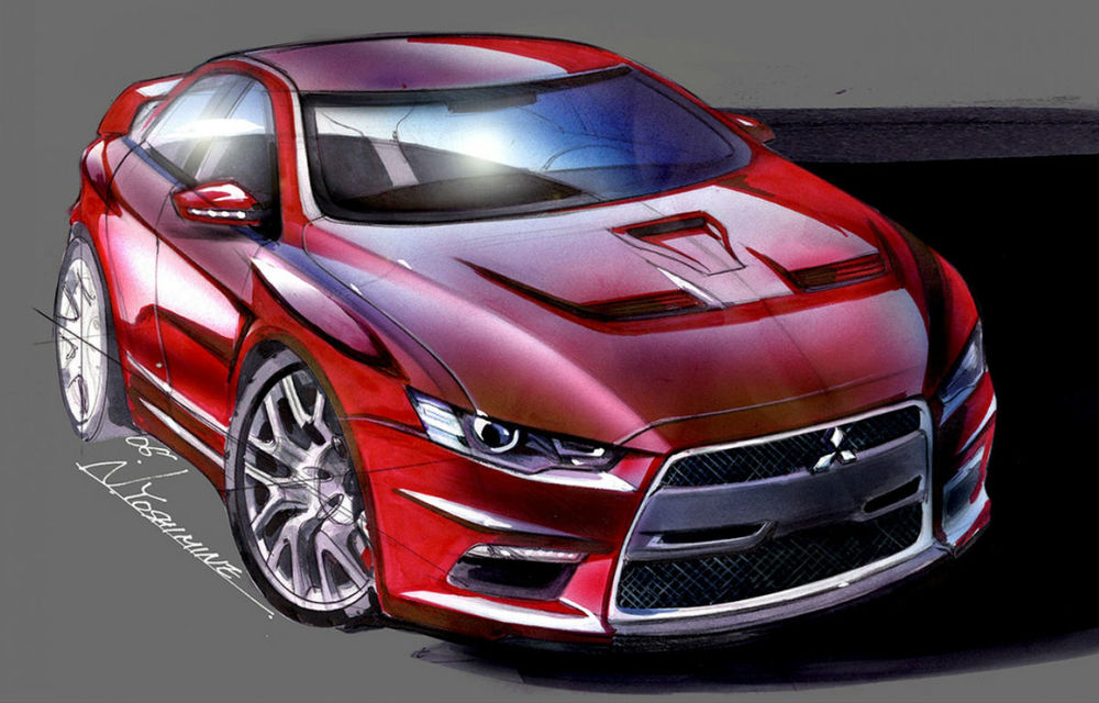 Viitorul Mitsubishi Lancer Evolution ar putea avea 500 de cai şi două motoare electrice - Poza 1