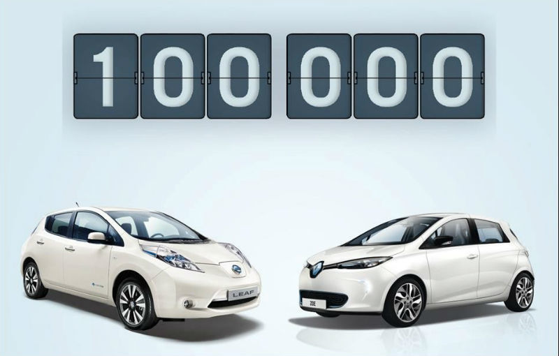 Alianţa Renault-Nissan a vândut 100.000 de vehicule electrice - Poza 1