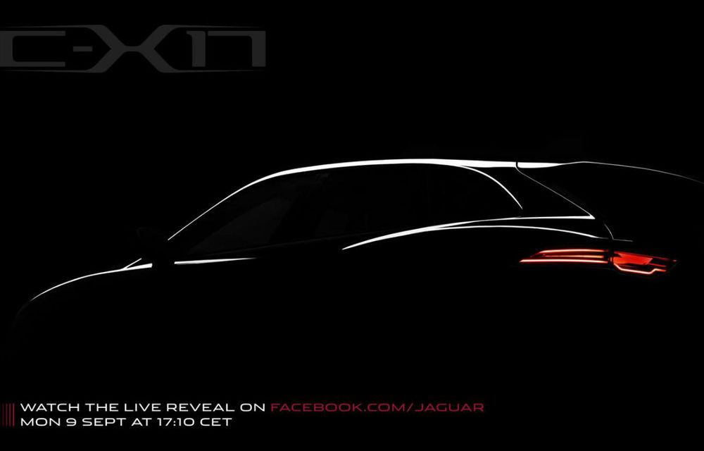 Jaguar C-X17 - teaser pentru un crossover concept ce va fi prezentat la Frankfurt - Poza 1