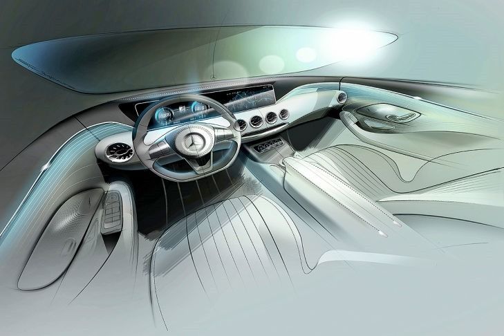 Mercedes Concept S-Klasse Coupe - urmaşul lui CL, anticipat de o schiţă înaintea lansării la Frankfurt - Poza 5