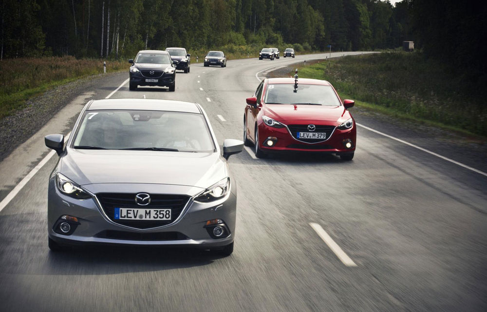Mazda3 a ajuns la Salonul de la Frankfurt după o aventură de 16.000 de kilometri - Poza 1