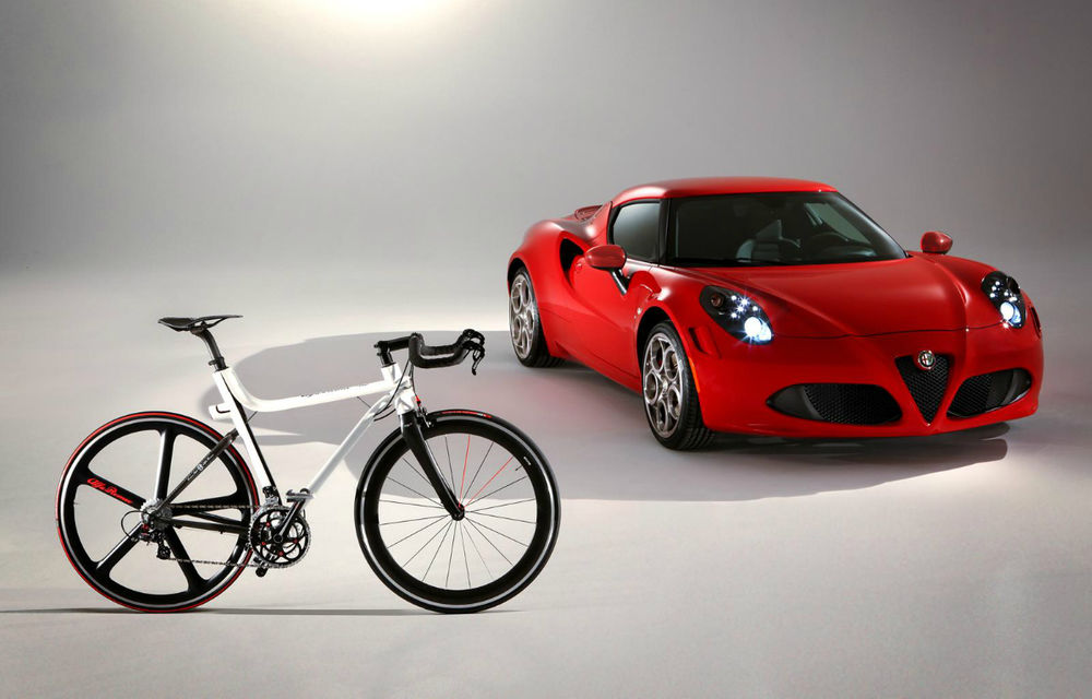 Alfa Romeo lansează o bicicletă ultra-uşoară, inspirată de 4C - Poza 3
