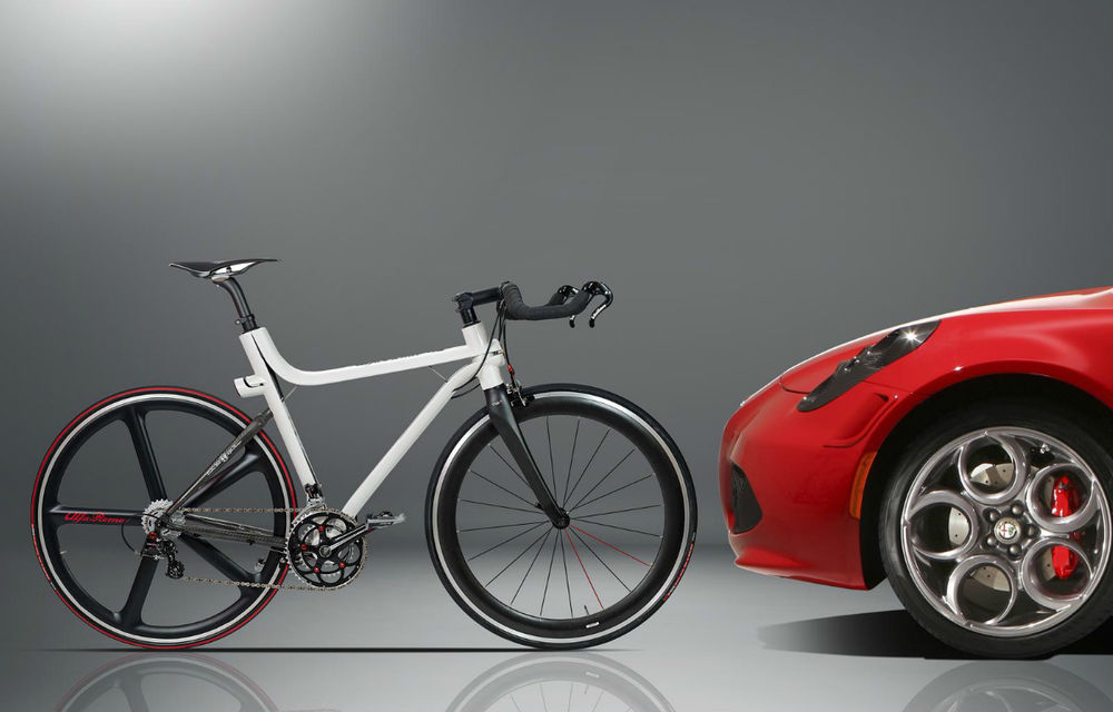 Alfa Romeo lansează o bicicletă ultra-uşoară, inspirată de 4C - Poza 2