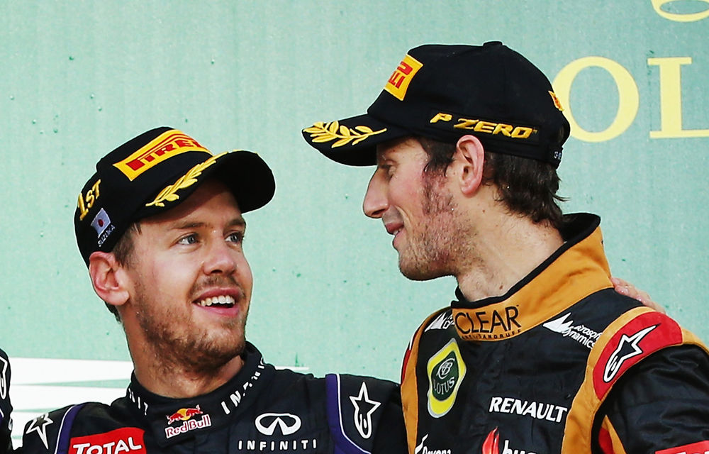 Vettel îl laudă pe Grosjean pentru evoluţia de la Suzuka - Poza 1