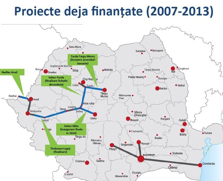 Guvernul României a prezentat noua sa propunere privind autostrăzile: 15 oraşe mari conectate până în 2018 - Poza 4