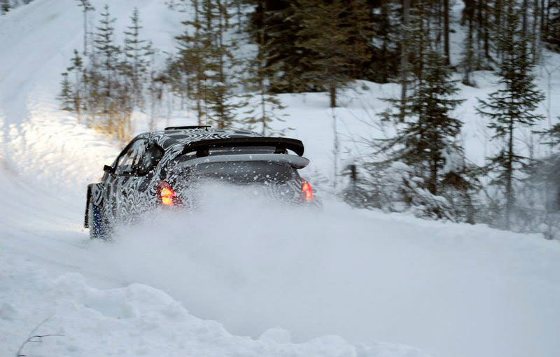 Hyundai a testat i20 WRC pe zăpezile din Suedia - Poza 4