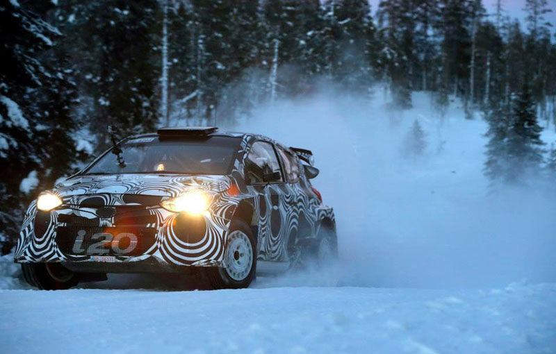 Hyundai a testat i20 WRC pe zăpezile din Suedia - Poza 3