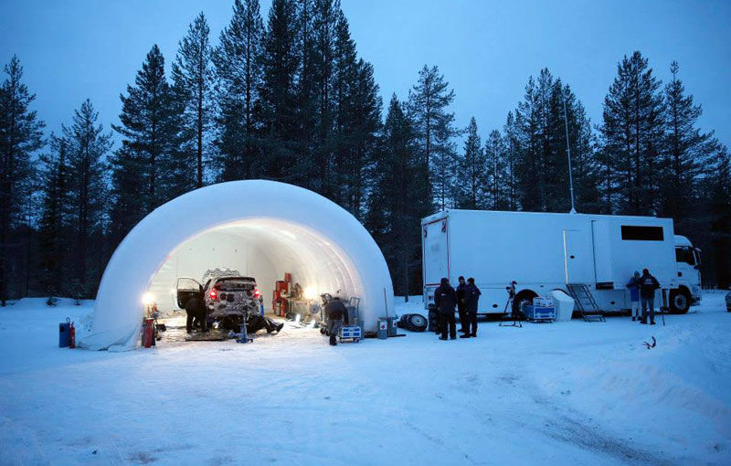 Hyundai a testat i20 WRC pe zăpezile din Suedia - Poza 6