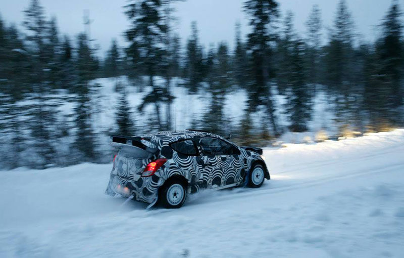 Hyundai a testat i20 WRC pe zăpezile din Suedia - Poza 7
