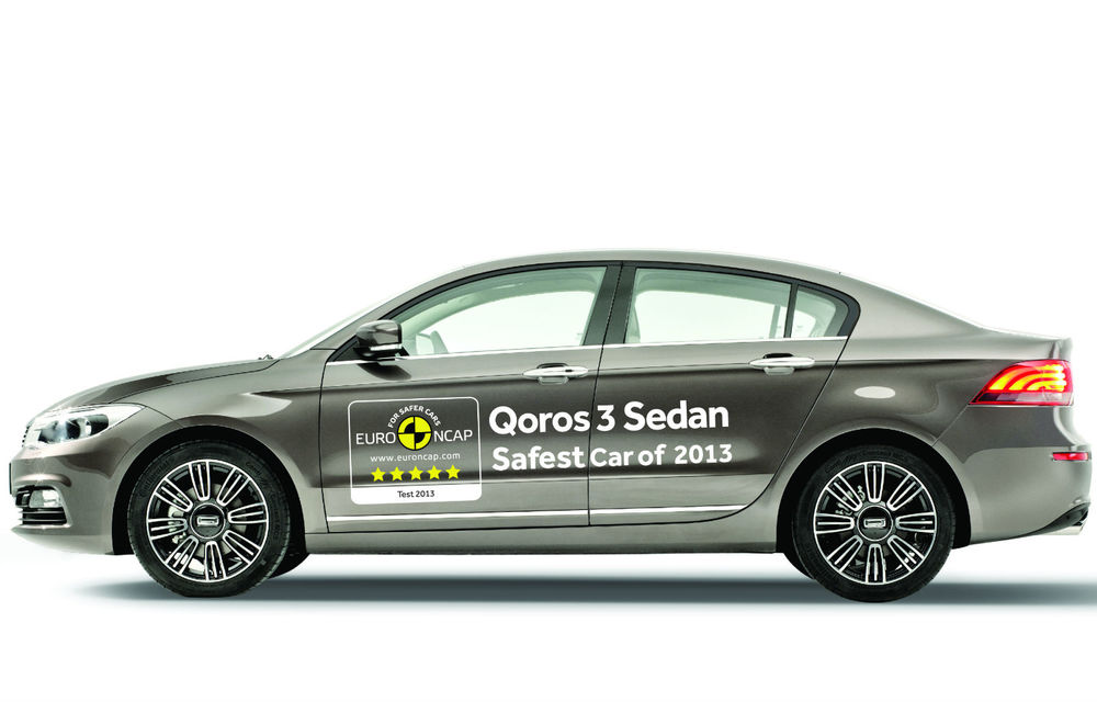 Qoros 3 Sedan, cel mai sigur model din 2013 conform testelor EuroNCAP - Poza 1