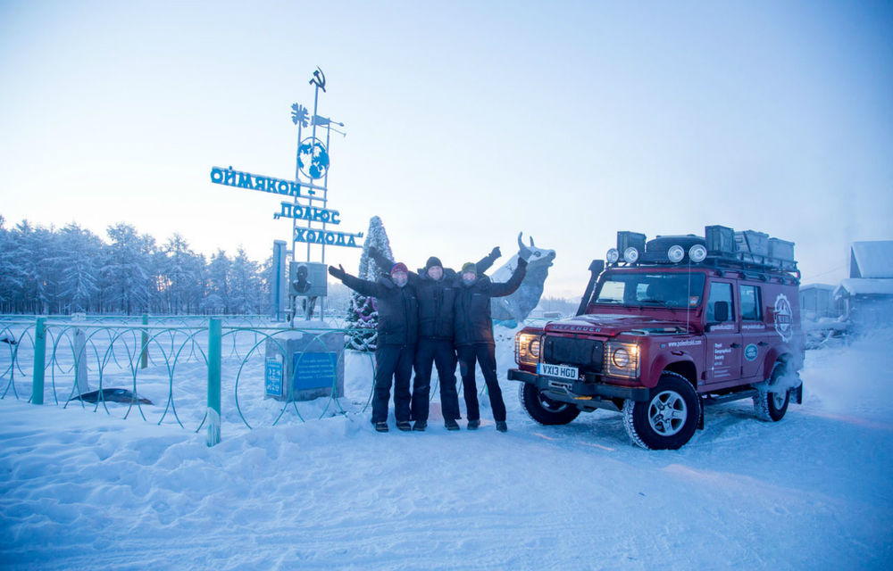 Land Rover Defender a mers la &quot;Polul Frigului&quot;, locul cu cea mai scăzută temperatură de pe Glob - Poza 1