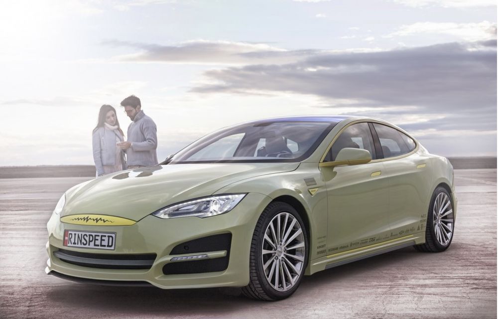 Rinspeed XchangE, un nou concept al elveţienilor, prezintă potenţialul maxim al lui Tesla Model S - Poza 2