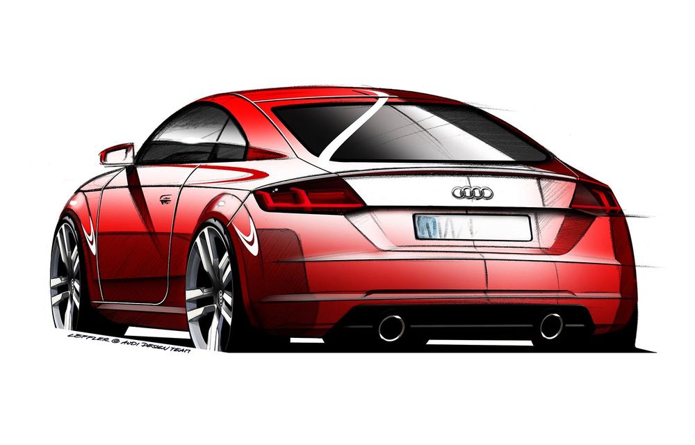 Audi TT - primele schiţe ale modelului de serie - Poza 2