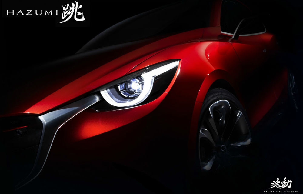 Mazda Hazumi Concept - primul teaser al modelului care prefigureză viitorul Mazda2 - Poza 1