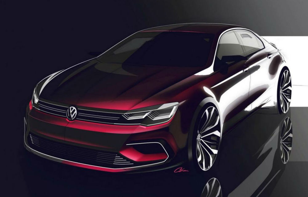 Volkswagen Midsize Coupe - conceptul care anunţă un viitor Jetta coupe cu patru uşi - Poza 5