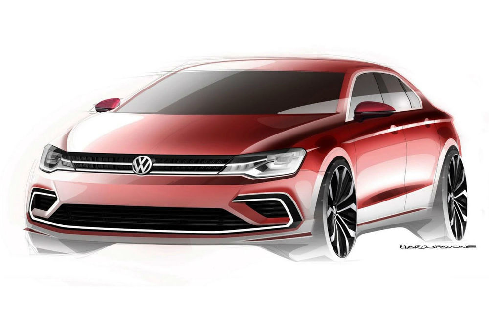 Volkswagen Midsize Coupe - conceptul care anunţă un viitor Jetta coupe cu patru uşi - Poza 3
