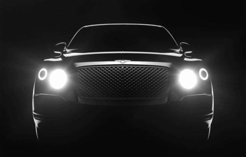 SUV-ul Bentley: clip video teaser şi o versiune hibridă plug-in confirmată pentru 2017 - Poza 1