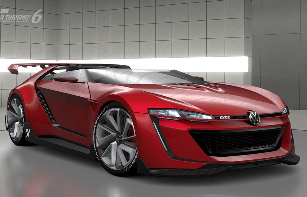 Volkswagen GTI Roadster Vision, un model creat special pentru jocul Gran Turismo 6, se prezintă - Poza 2