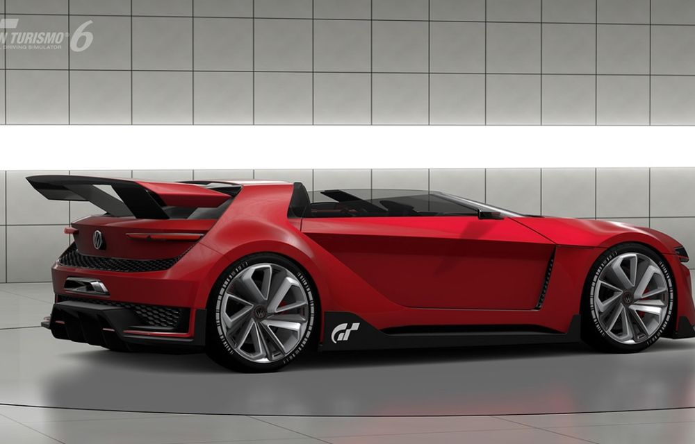 Volkswagen GTI Roadster Vision, un model creat special pentru jocul Gran Turismo 6, se prezintă - Poza 3