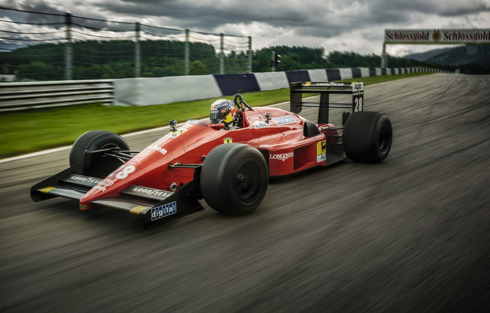 Vettel a testat un monopost Ferrari din 1988 - Poza 2