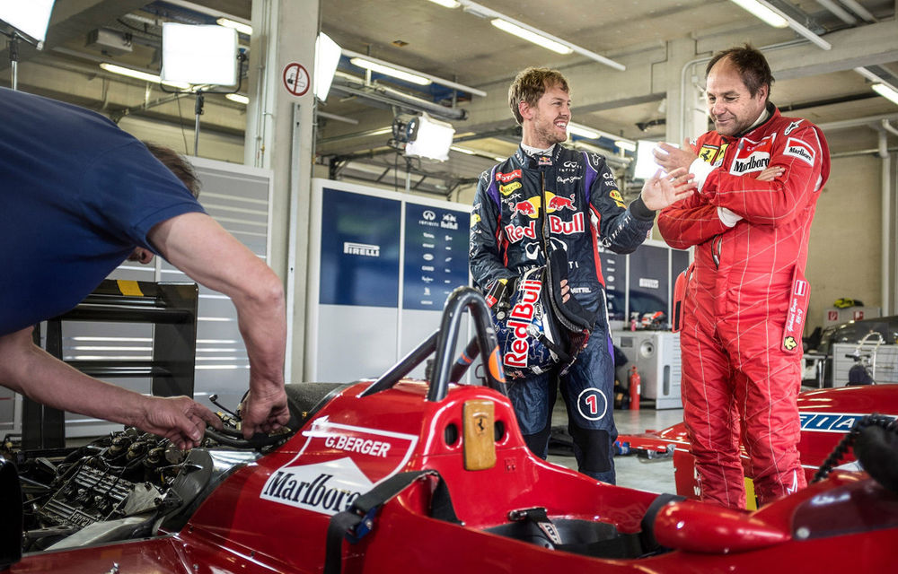Vettel a testat un monopost Ferrari din 1988 - Poza 4
