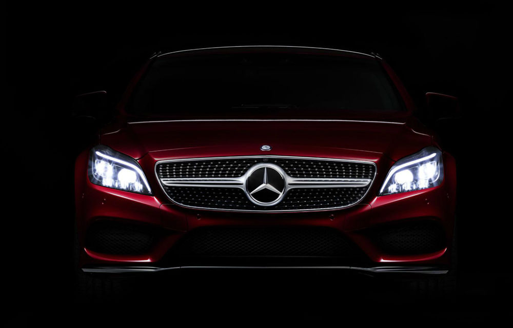 Mercedes CLS facelift, anticipat de imagini care dezvăluie noile faruri LED - Poza 1