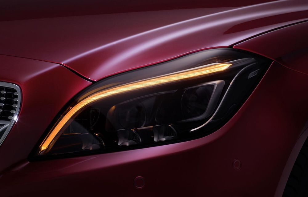 Mercedes CLS facelift, anticipat de imagini care dezvăluie noile faruri LED - Poza 2