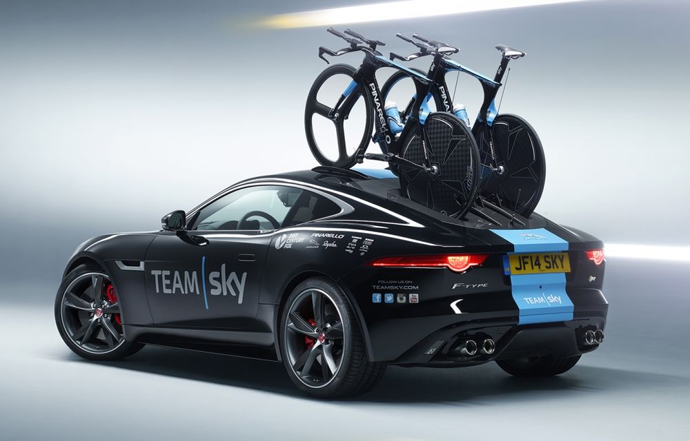 Jaguar F-Type Coupe primeşte un suport de biciclete unicat pentru Tour de France - Poza 4